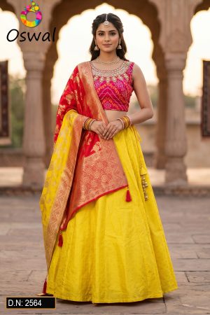 D.N. : 2564 Wedding Chaniya Choli - Oswal Navsari