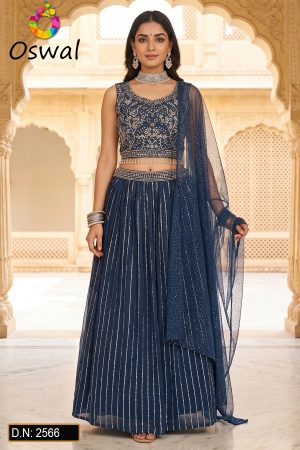 D.N. : 2566 Wedding Chaniya Choli - Oswal Navsari