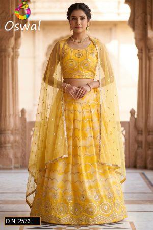 D.N. : 2573 Wedding Chaniya Choli - Oswal Navsari