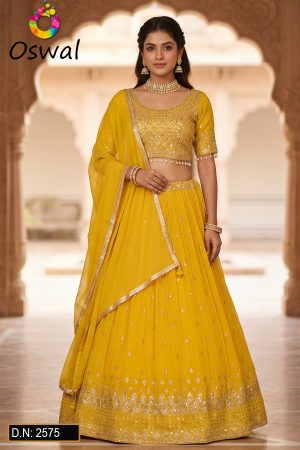 D.N. : 2575 Wedding Chaniya Choli - Oswal Navsari