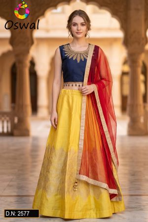 D.N. : 2577 Wedding Chaniya Choli - Oswal Navsari