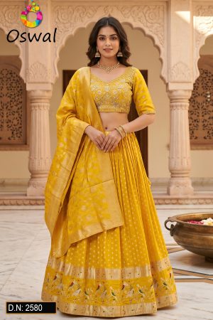D.N. : 2580 Wedding Chaniya Choli - Oswal Navsari