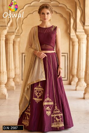 D.N. : 2587 Wedding Chaniya Choli - Oswal Navsari