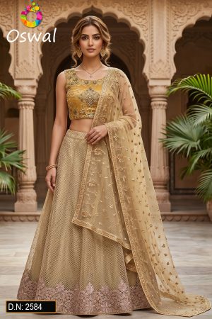 D.N. :2584 Wedding Chaniya Choli - Oswal Navsari