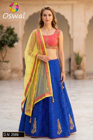 D.N. : 2589 Wedding Chaniya Choli - Oswal Navsari
