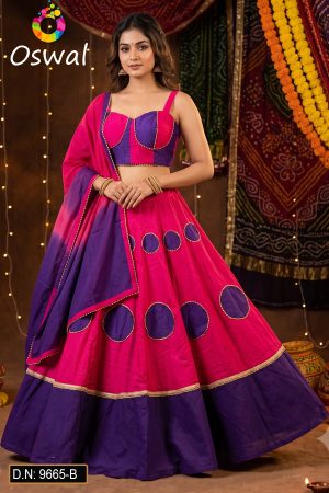 D.N. : 9665-B Navratri Chaniya Choli - Oswal Navsari