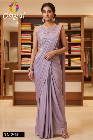D.N. : 2437 Choli Saree - Oswal Navsari