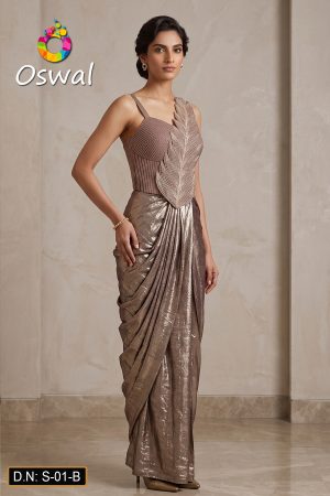 D.N. : S-01-B Choli Saree - Oswal Navsari