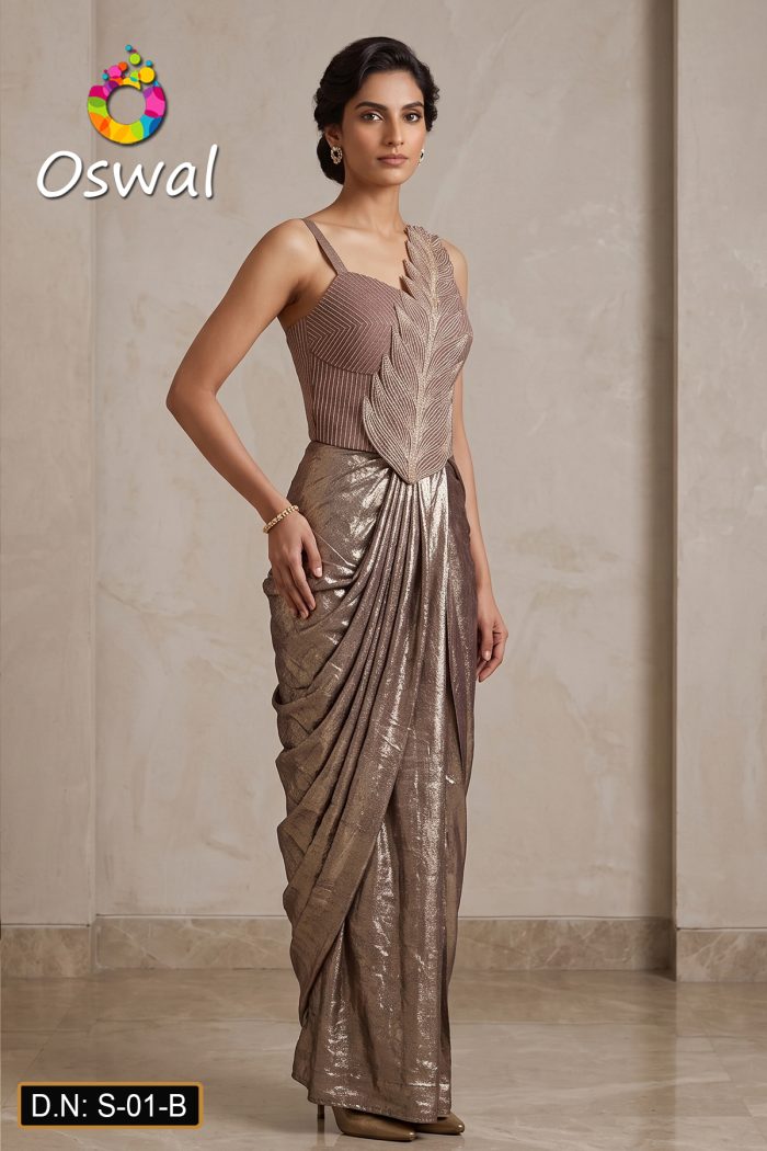 D.N. : S-01-B Choli Saree - Oswal Navsari