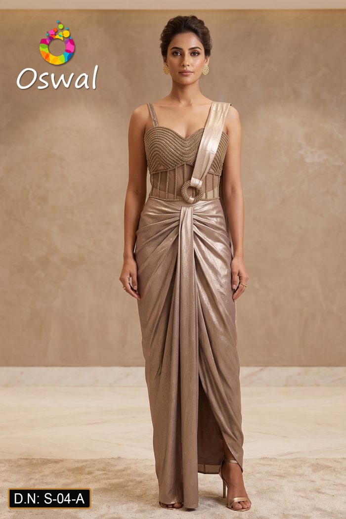 D.N. : S-04-A Choli Saree - Oswal Navsari