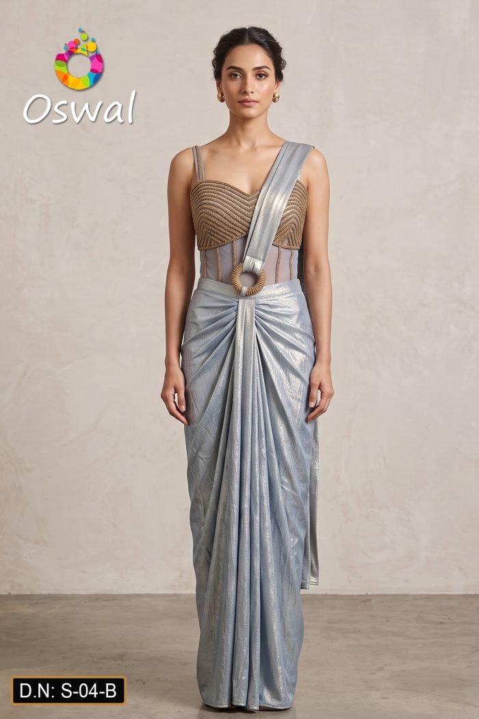 D.N. : S-04-B Choli Saree - Oswal Navsari